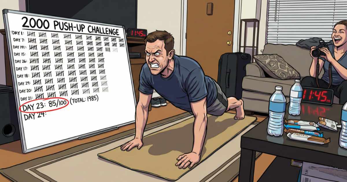 That Push-up Challenge Not As Easy As Imagined